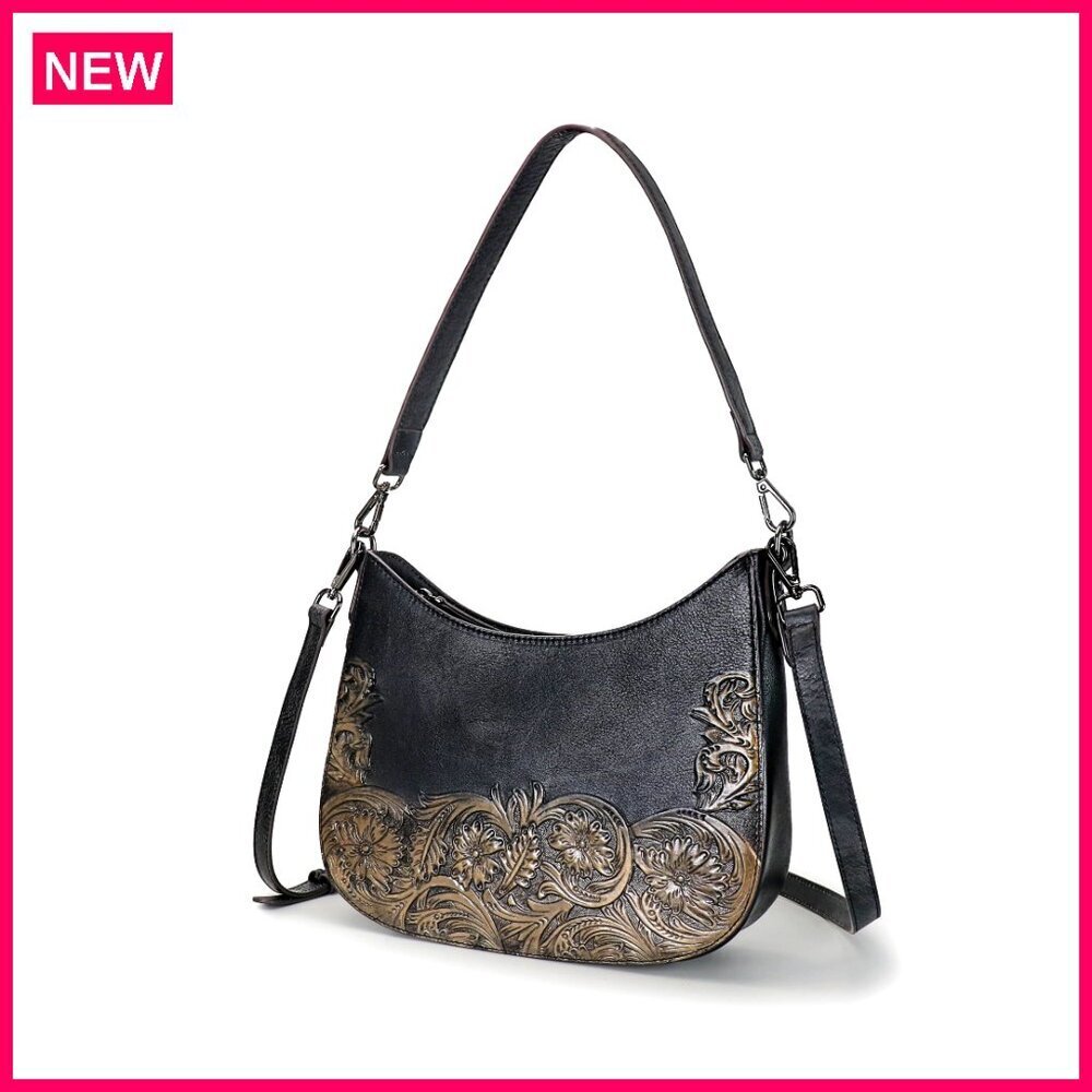 Genuine Leather Crossbody Satchel Shoulder Bag Top Handle Purse